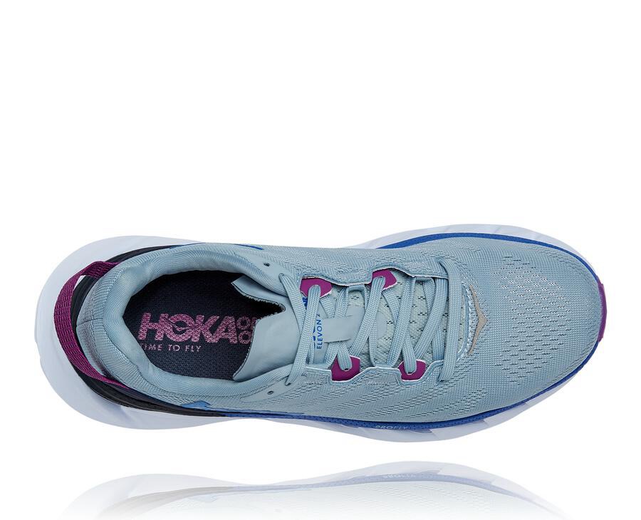 Hoka One One ランニングシューズ レディース 青 - Elevon 2 - LJ2784051